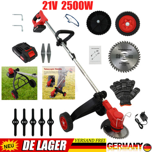 2500w akku rasentrimmer - akku, mit