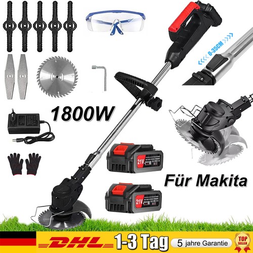 1800w akku rasentrimmer mit - 1800w,