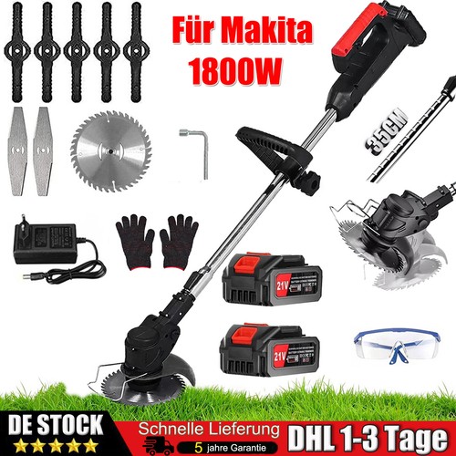 1800w akku rasentrimmer mit - akku, 2