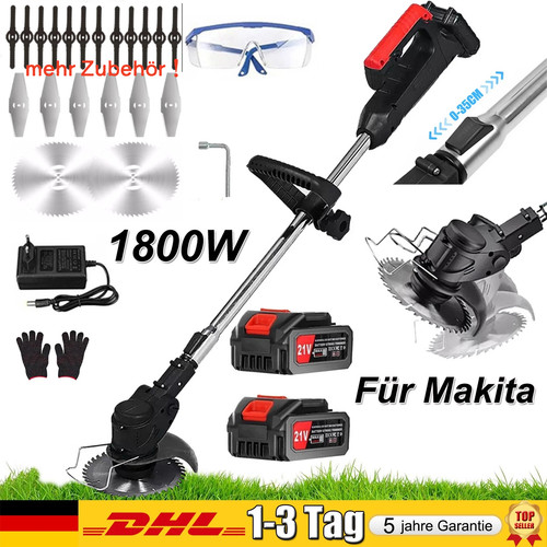1800w akku rasentrimmer mit - 1800w,